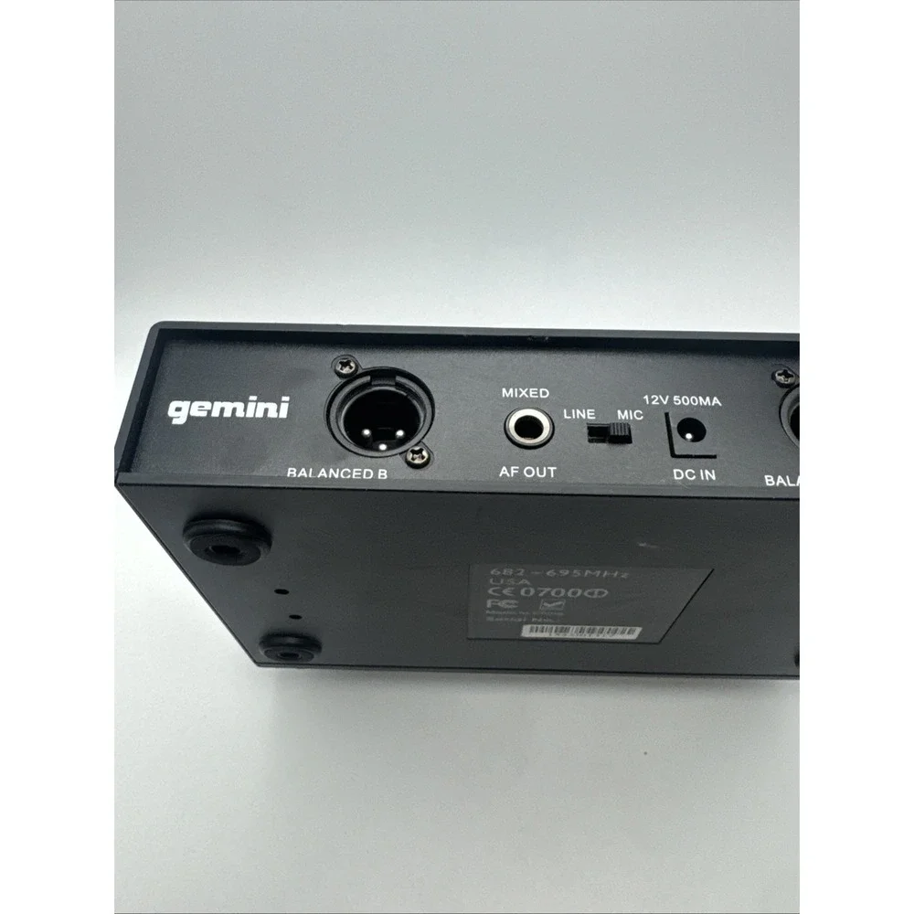 Gemini UHF-6200M Dual Channel Handheld UHF Wireless System